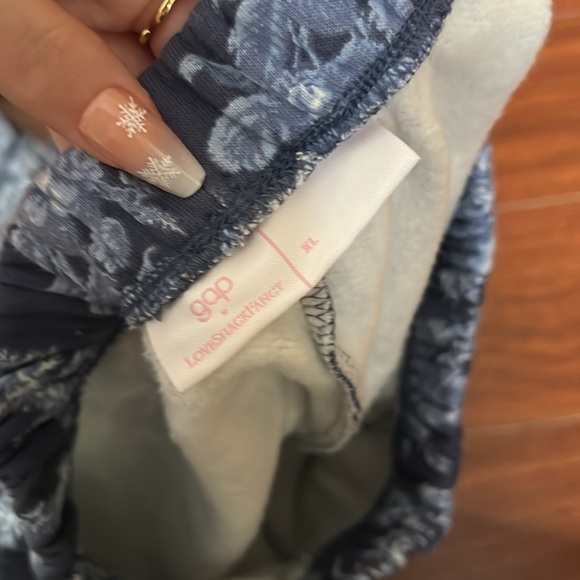 GIRLS GAP LOVE SHACK FANCY Floral Blue sweat pants XL - Picture 5 of 5